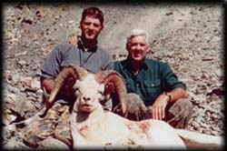 Harrison Gregory of Okolona, MS with his heavy Dall Ram (dad Bill Gregory on the right)