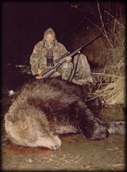Theodore Miller of South Dakota with his Fall Brown Bear