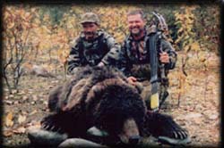 Mike Traub of Helensville, WI with his Fall Brown Bear, taken by arrow