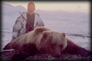 Dick Lyons of Butte, MT with his Grizzly Bear