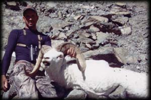 Bryan Perchetti of Nevada with his Dall Ram