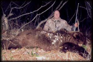 Brian Wagner of Howard Lake, MI with his October Brown Bear